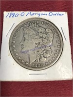 1880-  O - Morgan dollar