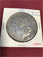 1890- S- Morgan Dollar