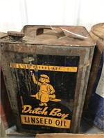 Dutch Boy Linseed Oil 5-gal can (dent)