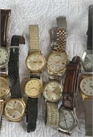 Wrist Watches - mens, 9 in lot, Winters, Bulova