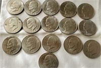Eisenhower Dollar Coins 1971 & 1972