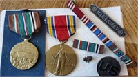 Military ribbons and pins, WWII, Marksmanship,
