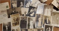 Black and white photo postcards, 40 plus cards,