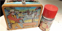 Gun Smoke lunch box and thermos 1959 Aladdin,