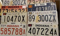 Indiana & Florida license plates, 14 in lot