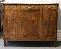 Ormolu Mounted French Marble Top Buffet