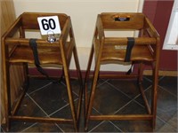 Wooden High Chairs (PRICE x 2)