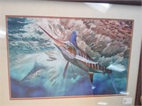 Fish painting framed