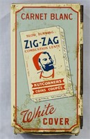 Vtg Zig Zag Metal Rolling Papers Box With Paper Bo