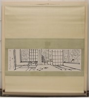 1968 Frederic James Modernist Japanese Scroll