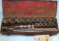 20 piece 3/4" drive socket set with a Craftsman