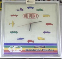 DuPont lighted clock