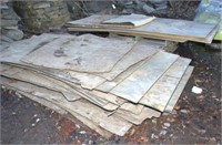 (2) piles of asstd. plywood