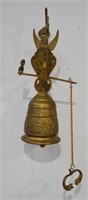 Ornate Wall Mount Brass Bell