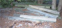large pile of asstd. 6 and 4 by dunnage timber