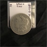 Morgan Silver Dollar 1896 O Vam T100