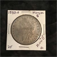 Morgan Silver Dollar 1880 O ‘Micro O’