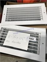 Air registers, 7.75 x 17.75", 8 count