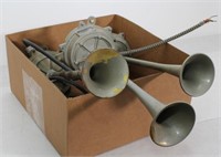 (3) Edwards Co & Autocall 112V electric horns