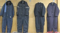 8 snowmobile suits and pair of pants,