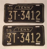 1959 License Plate