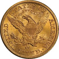 $5 1893-CC PCGS MS64+ CAC