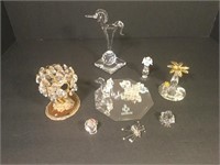 Set of Swarovski crystal figurines