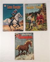 Vintage comic and coloring books