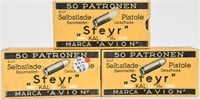 150 Rounds Of Sinoxid Steyr 9mm Ammunition