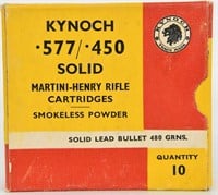 10 Rounds Of Kynoch .577/450 Ammunition