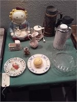 Treasure Craft rag doll cookie jar & more