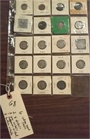 13 nickels V War Jefferson Buffalo  6 indian cents