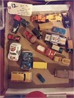 Nakamura toy tin friction police car + 20 cars