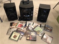 Panasonic CD Stereo System & CDs