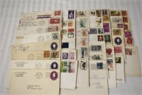 Assorted Used Stamp On Envelopes Lot