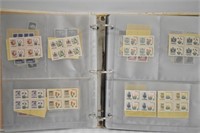 Vintage CAD Unsed Stamp Blocks & Binder