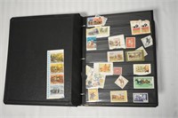 Assorted Used Stamps & Binders Lot