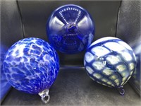 3 Hand Blown Glass Globes from Dollywood