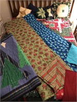 Handmade Full-Size Quilt & Throws