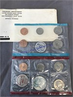 1969 P&D mint set, 40% silver, 10 coins