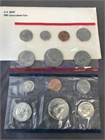 1981 P&D US mint set, 13 coins