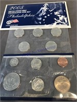 2005 Philidelphia US mint set, 11 coins
