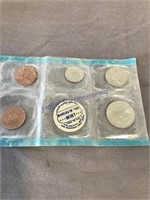 1969 Philidelphia US mint set, 5 coins