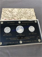 George Washington silver commemorative set