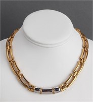 Nina Ricci Gold & Silver Tone Link Necklace