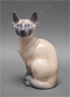 Royal Copenhagen Porcelain Siamese Cat #3281