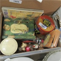 Ritz tin, puzzle, jewelry box