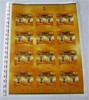'06 Uncut Press Sheet Stamps Year Of The Dog $1.49