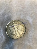 1945 Walking Liberty half dollar
