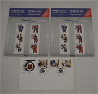 Unused Original 6 Hockey Stamps & 1st Day Cover